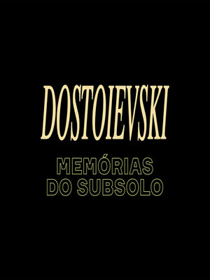 cover image of Memórias do subsolo
